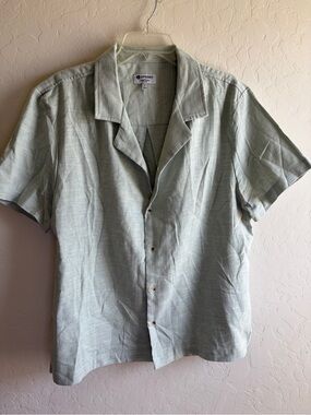 Sperry Short-Sleeve Button Down Shirt - Sage Green